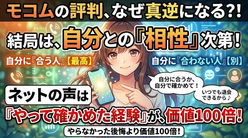 モコムとの相性は自分次第なのでまずはやってみる