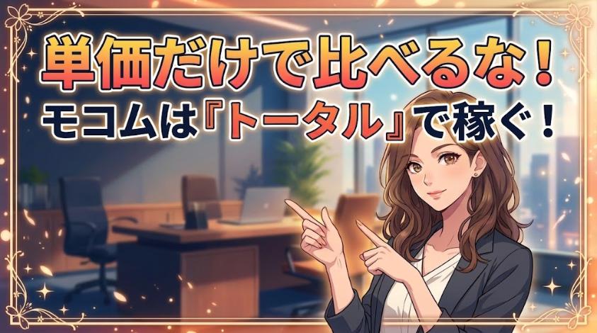 モコムはトータルで稼ぐ
