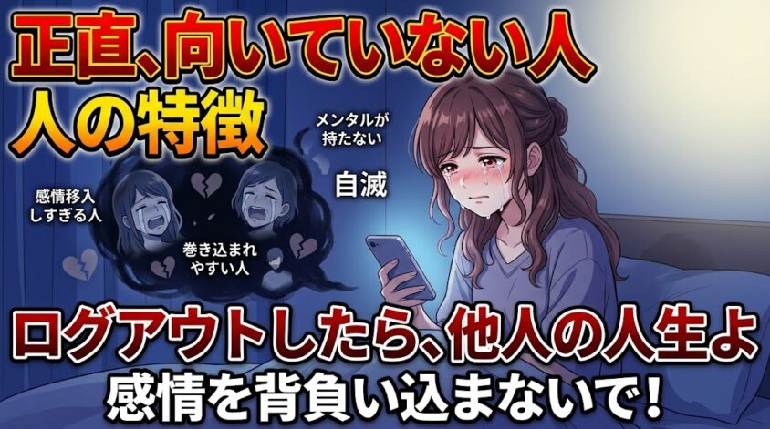 抱え込んでしまう人は向いていない