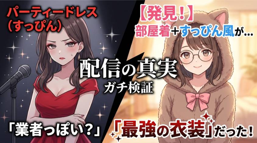 部屋着のほうが食いつきがいい