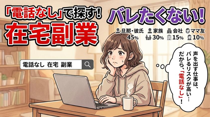 電話無しの在宅副業