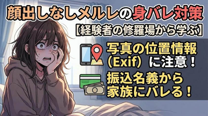実体験から学ぶメルレ身バレ対策