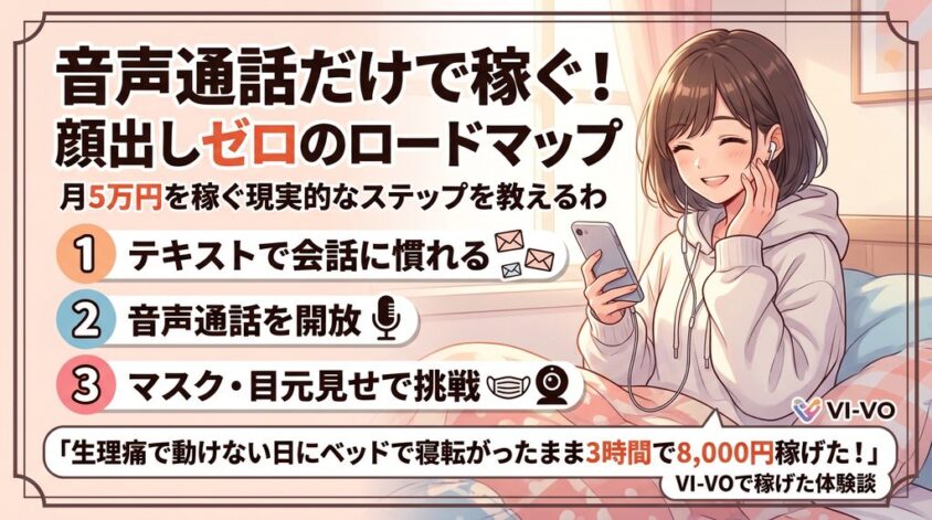 顔出しなしでも月５万を稼ぐ方法