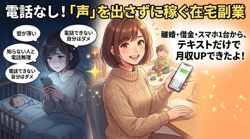 声を出さずに副業で稼ぐ方法