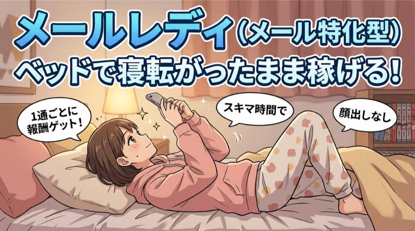 メールレディはスキマ時間に稼げる