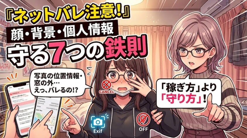 ネットには個人情報を流さない