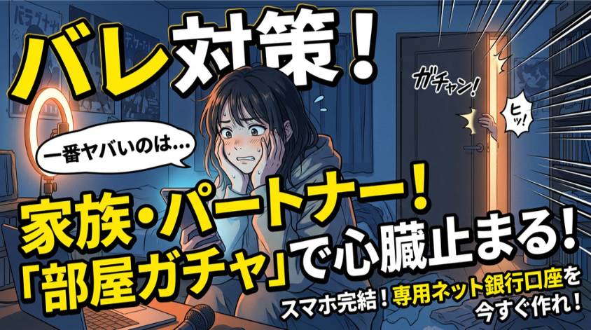 身内にチャットレディがバレないようにする