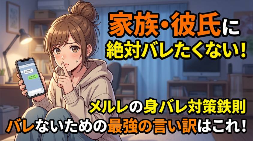 家族や彼氏にばれないための対策