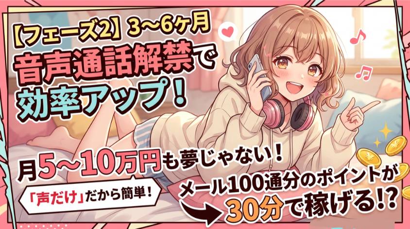 音声通話を解禁して収入を増やす