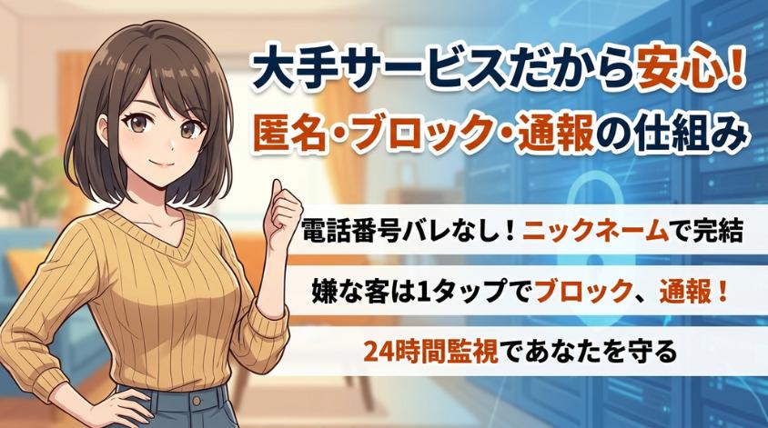 大手サイトなら安全性が高い