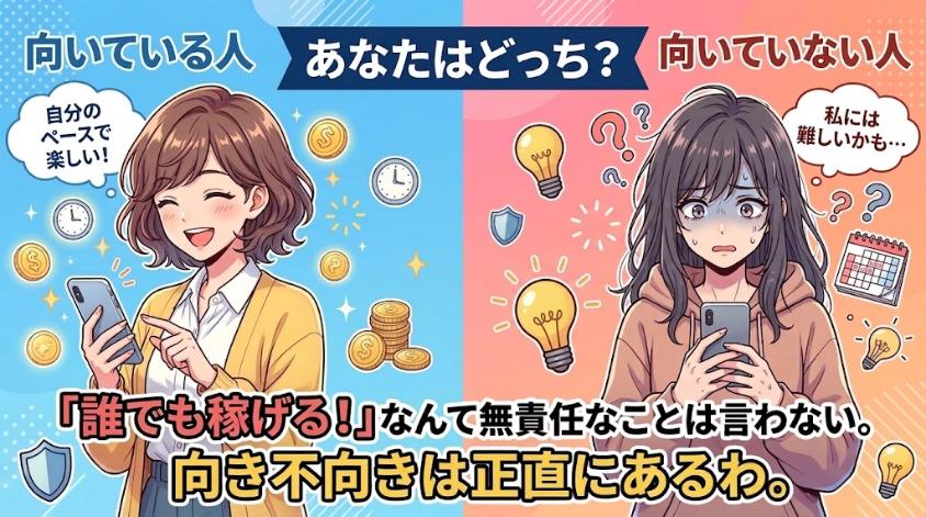 ポケットワークの向き不向き