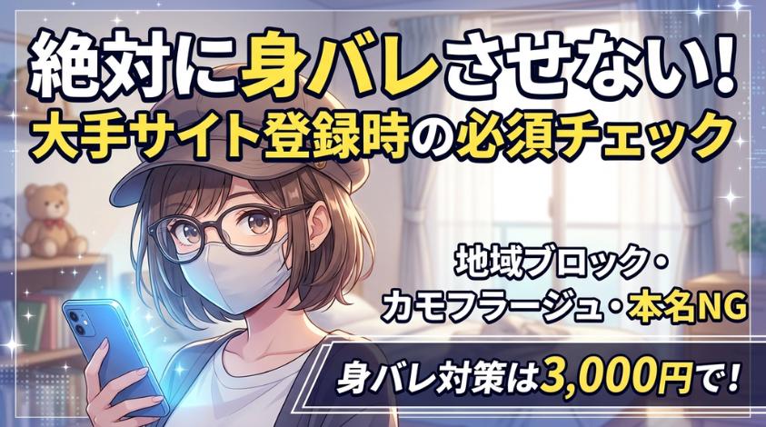 ウィッグやマスクで変装する