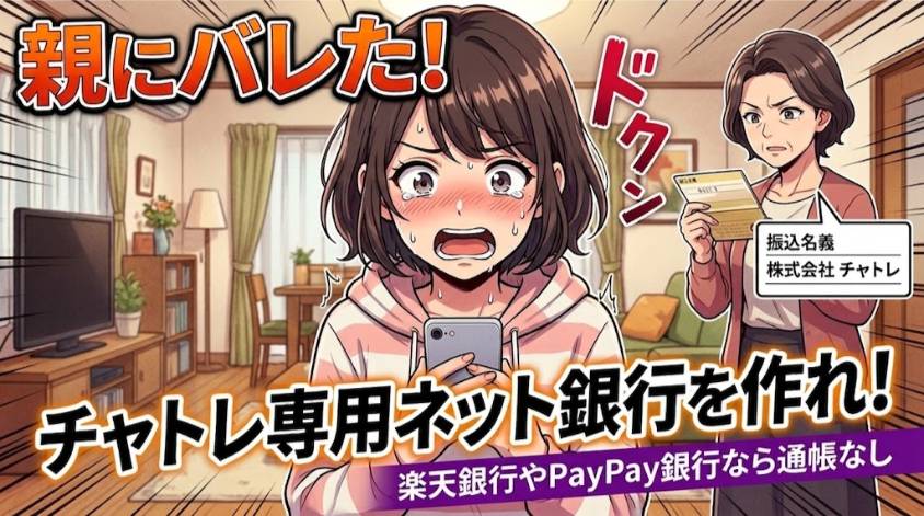 親バレ対策で口座を作る