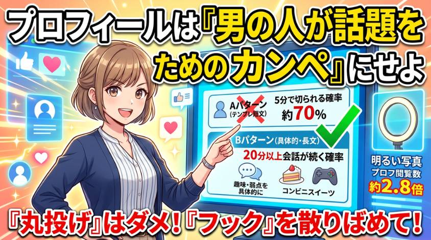 プロフィールはしっかり書く