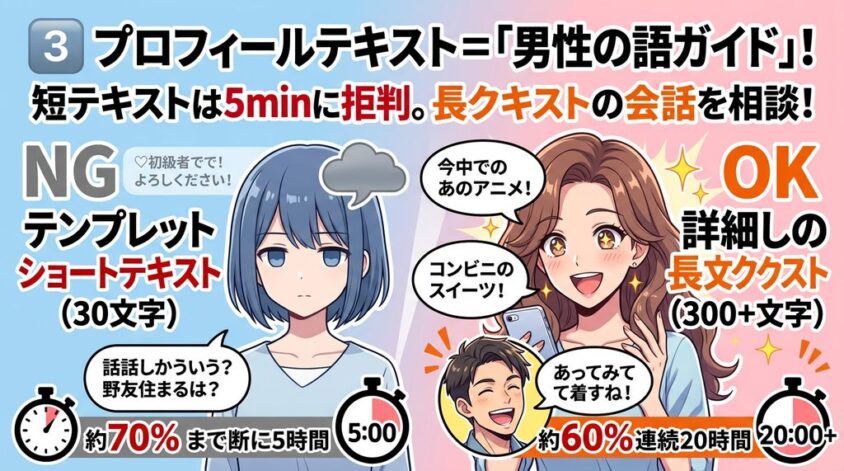 プロフィールはしっかり各