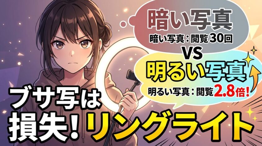 ライトで映え写真を撮る