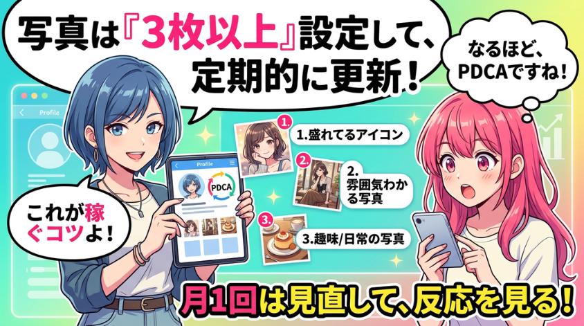 写真は定期的に更新する