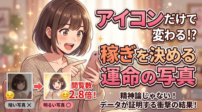 メルレで稼げるかはプロフィール写真で決まる