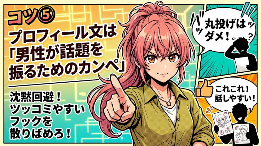 プロフィールは会話のきっかけになる