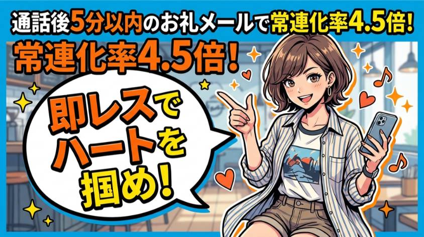 お礼メールはすぐに送る