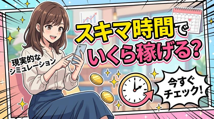 スキマ時間で稼ぐ収入シミュレーション