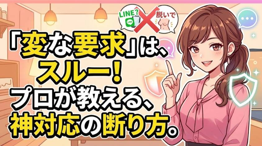 変な客の断り方を覚えておく