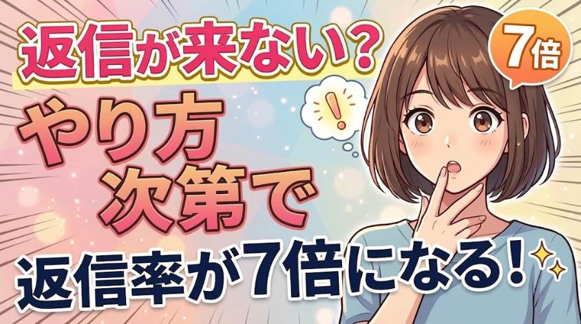 メルレで返信率を7倍にする方法