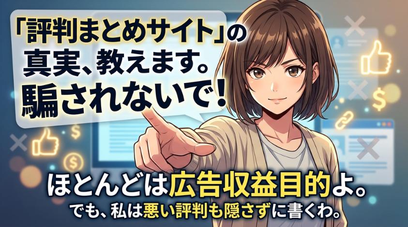 評判サイトは利益目的