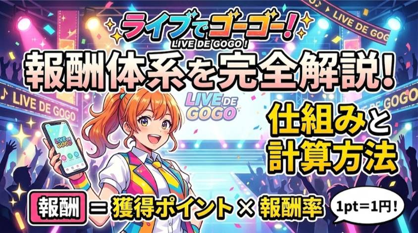 ライブデゴーゴーの報酬体系