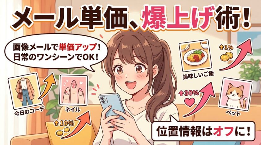 画像やメールで単価を上げる