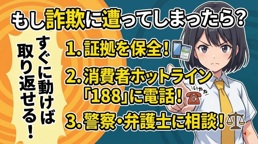 詐欺にあったらすぐに相談