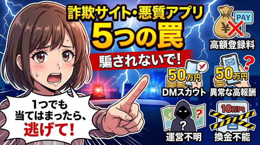 悪質なサイトの共通パターン