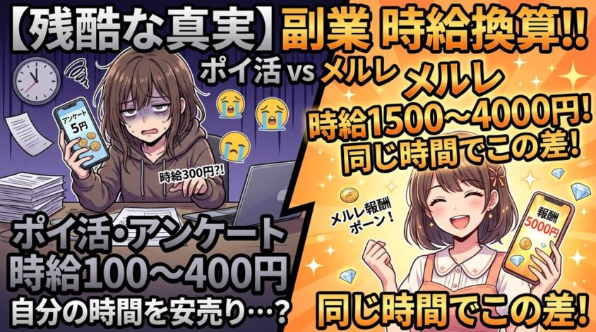 ポイ活とメルレの比較表