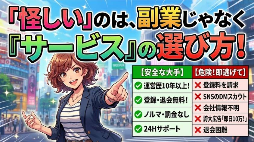 怪しいのは副業の選び方が原因