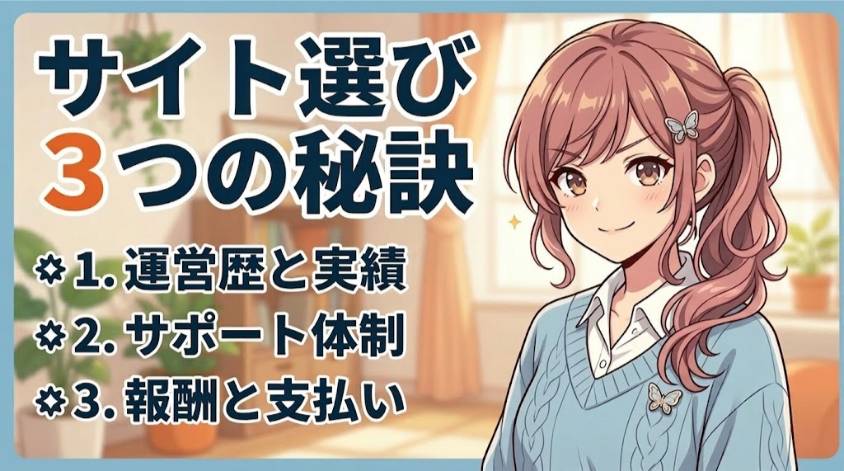 チャットレディサイトの選び方