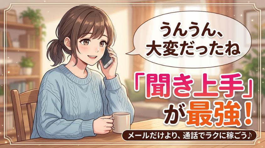 聞き上手になって常連を作る