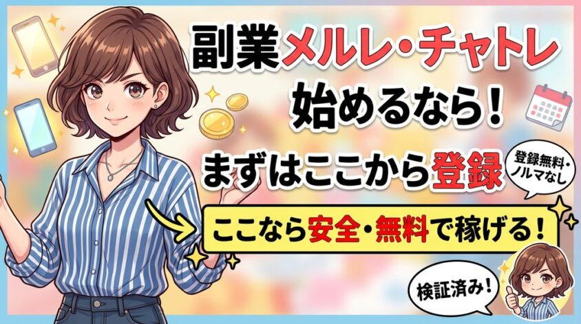 メールレディ・チャットレディおすすめサイト