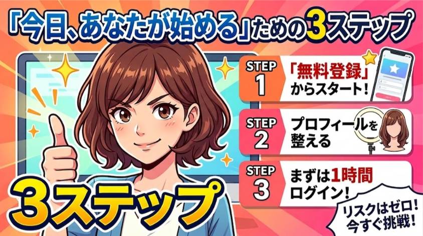 チャットレディを始めるステップを解説