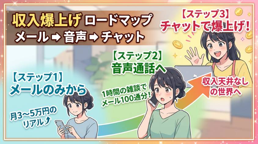 メールレディからチャットレディへのステップアップ