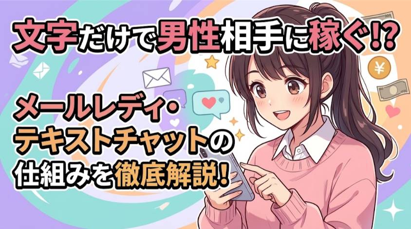 メールレディは文字だけで男性を接客する仕事