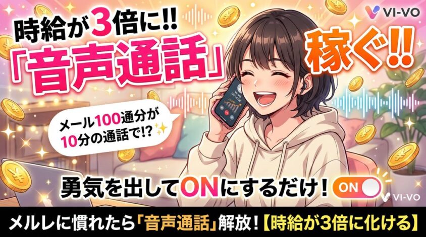メールに慣れたら音声通話