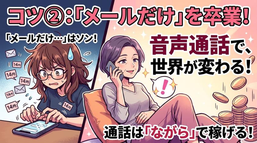 モコムはメールだけじゃなく通話も使う