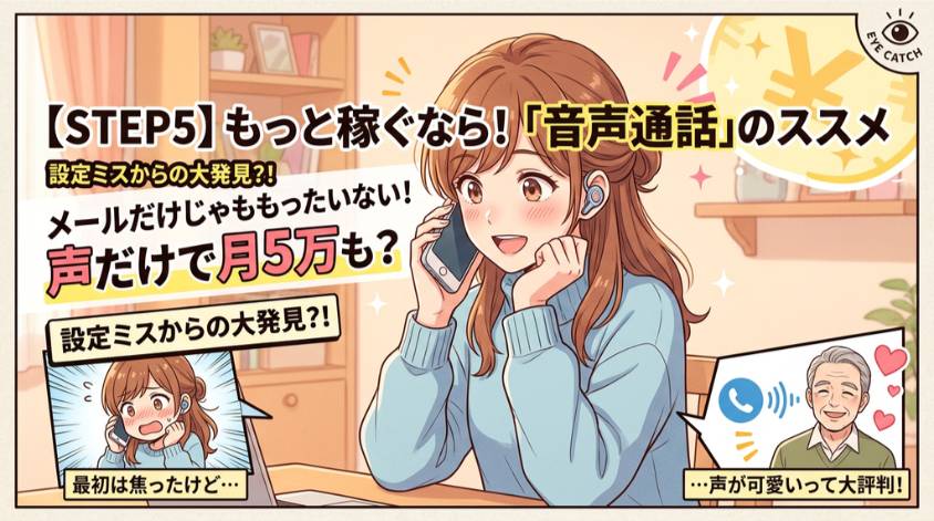 報酬をアップさせるなら音声通話も検討する