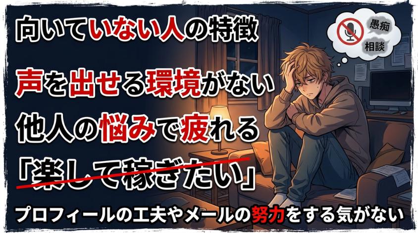 声を出せる環境でないと仕事は難しい