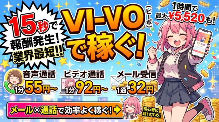 ビーボは15秒から報酬発生