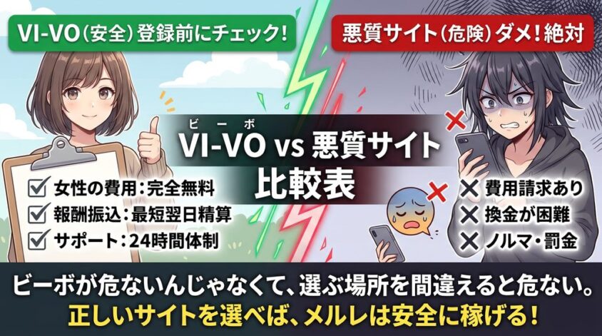 悪質サイト比較表