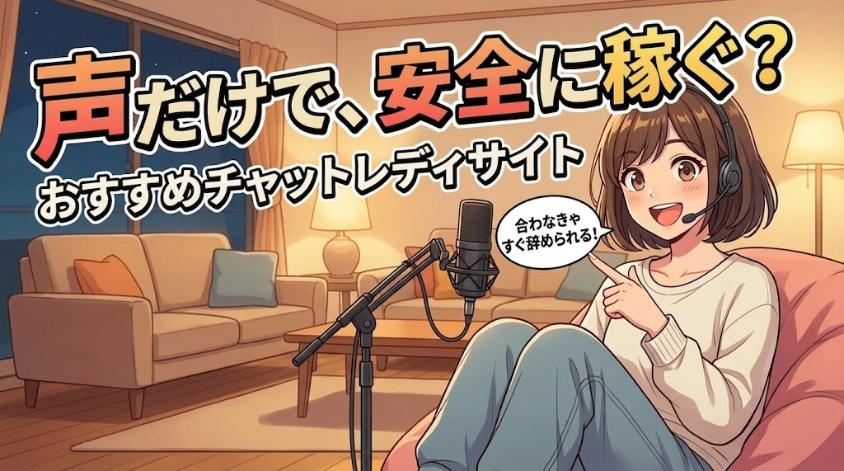安全に稼げるチャットレディ