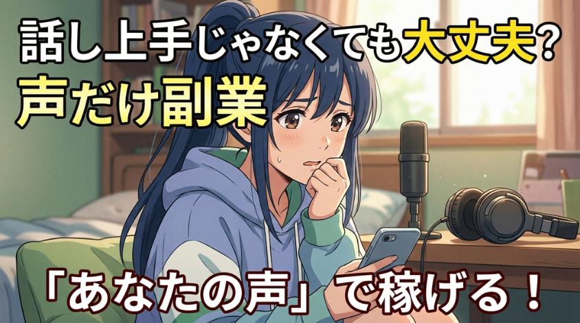 声だけの副業で求められるスキル