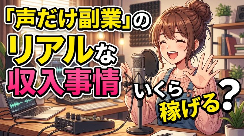声だけで稼げるリアルな事情