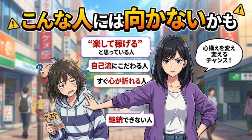 ポケットワーク稼げない人の特徴